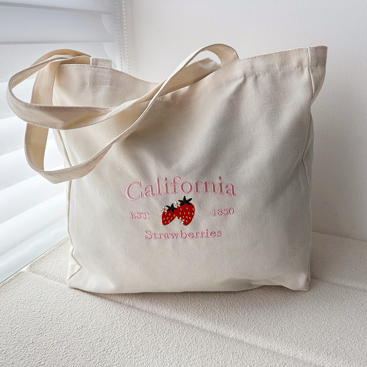 Women Bags Ck - Kaliforniya EST.1850 çilek Vintage işlemeli kadınlar