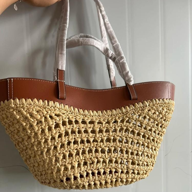 Women'S Raffia Bags - Marka Hollow Dokuma Plaj Çantası Niş