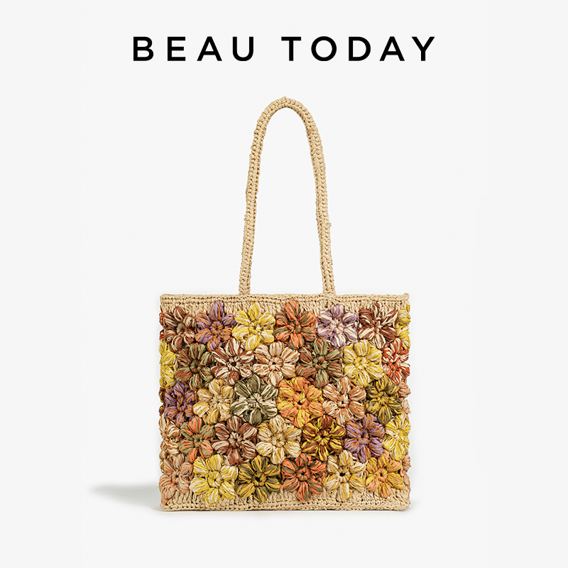 Women'S Raffia Bags - BEAUTODAY Bez Çantalar Kadın Rafya Karışık