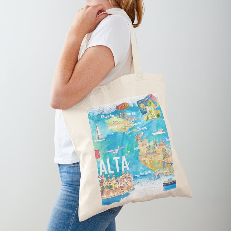 Women Bags Malta - Malta Resimli Ada Seyahat Haritası Yollar