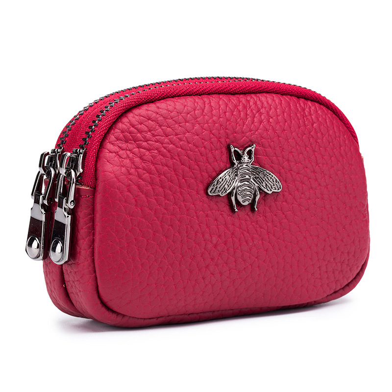 Women Bags Ck - Kadın inek derisi çift fermuarlı taşınabilir