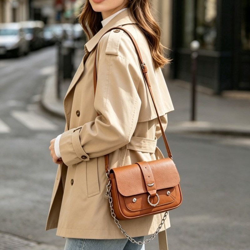 Women Bags Premium Brands - Premium Kadın Çantası, Şık Deri Çapraz