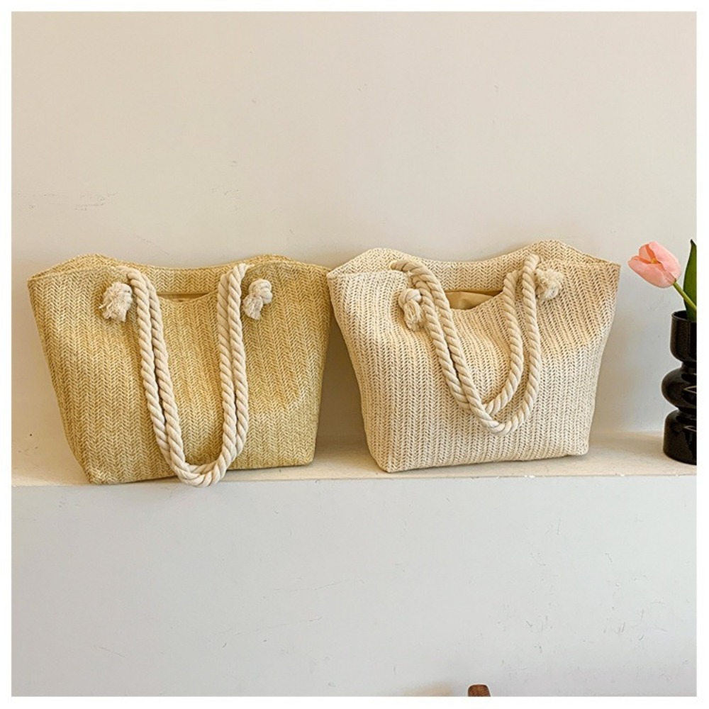 Women'S Raffia Bags - Yeni Yazlık Plaj Çantası Büyük Kapasiteli