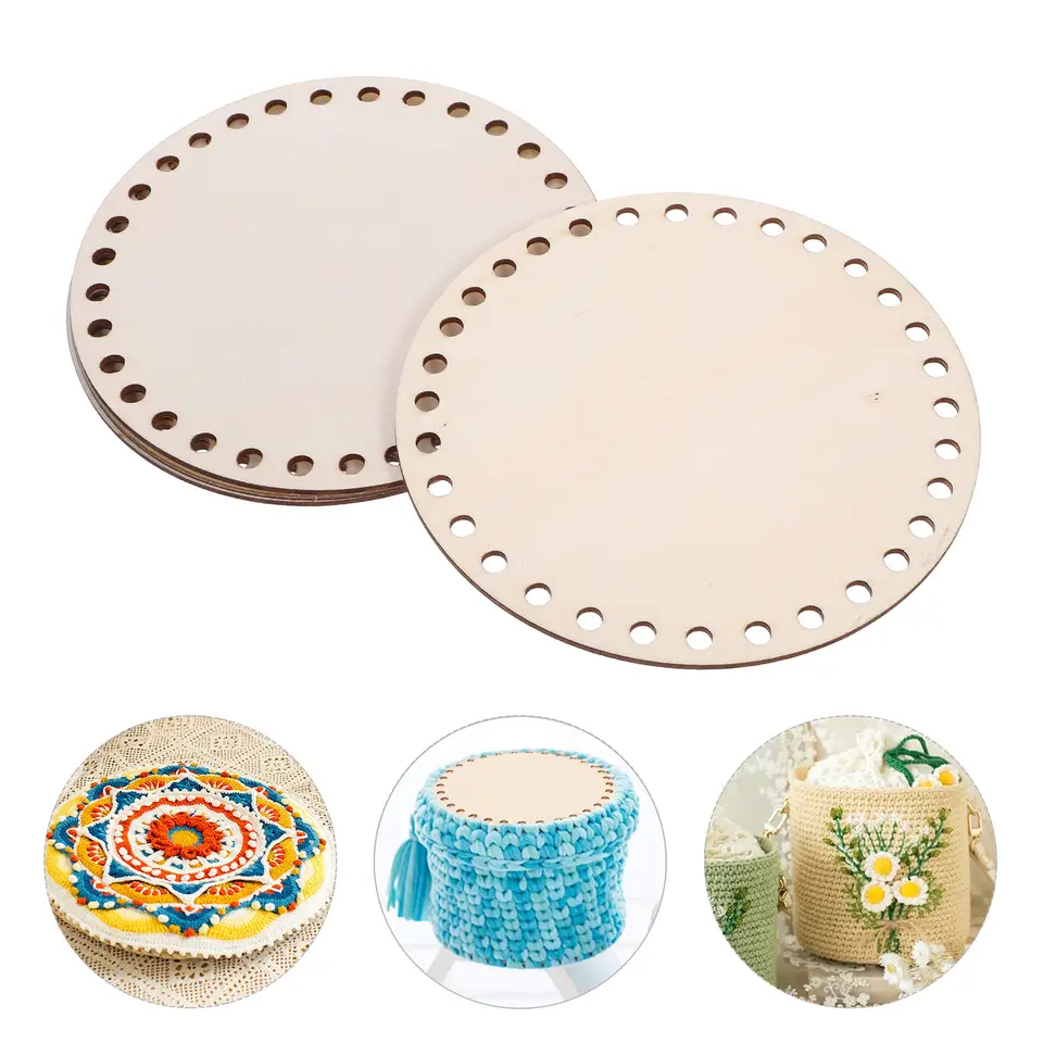 Circle Round Bag - 5 Adet Ahşap Mini Çapraz Sabit
