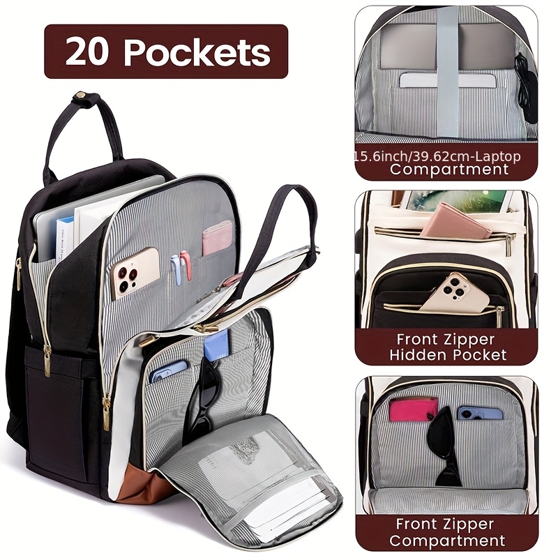 Women Bags For Travel - Kadınlar İçin İki Renkli Laptop Sırt