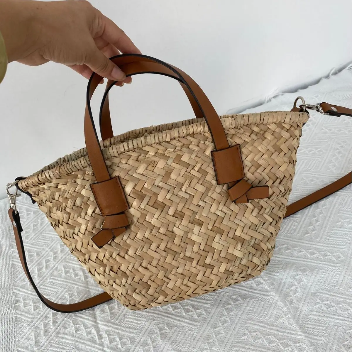 Basket Bag Wicker - Bohemian hasır sepet çanta el yapımı