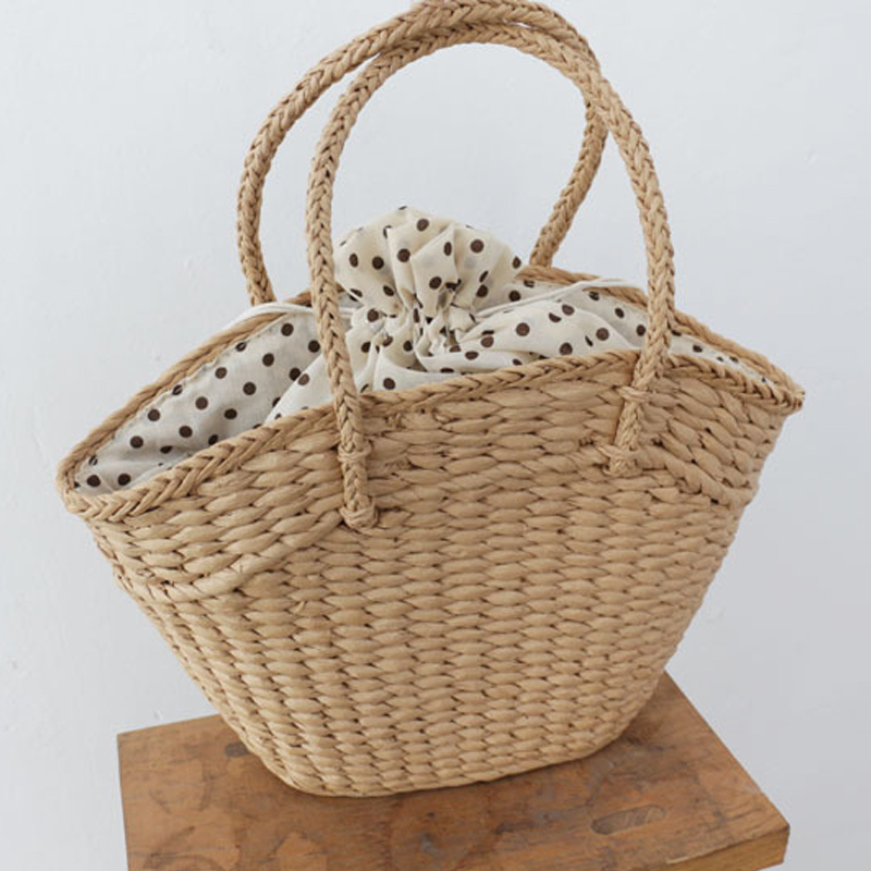 Basket Bag Wicker - Moda Rattan Kadın Çantaları Hasır Örgü