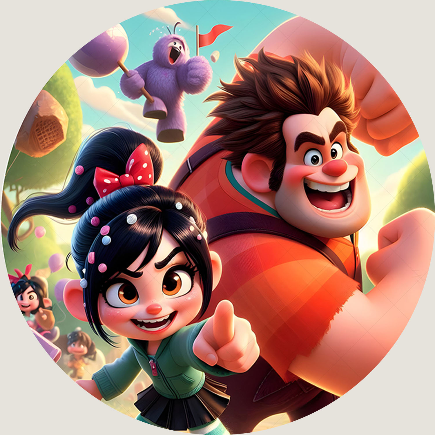 Yuvarlak Sevimli Wreck It Ralp - Circle Round Bag incelemesi ve fiyatı