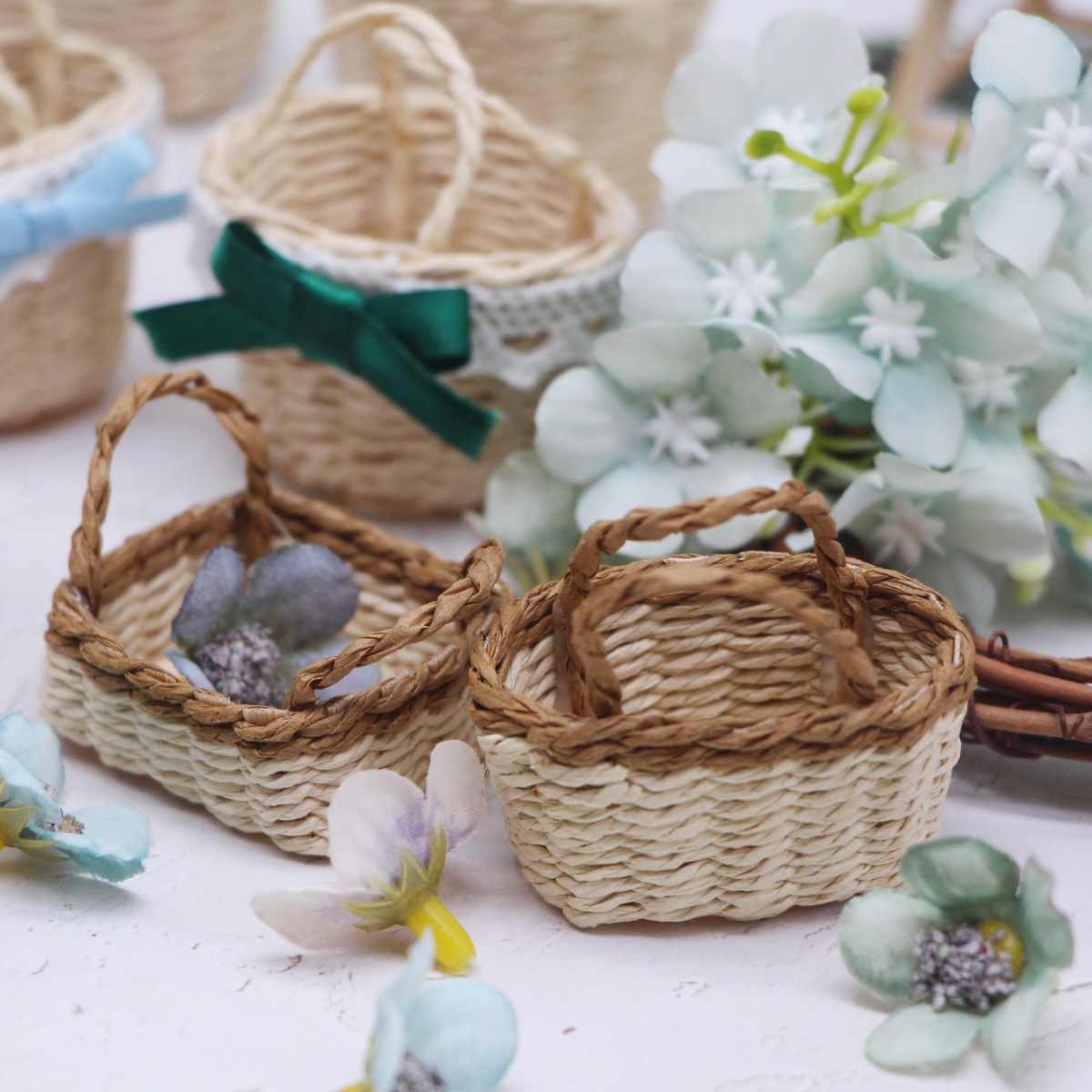 1 adet Dollhouse El Dokuma Laf - Basket Bag Wicker incelemesi ve fiyatı