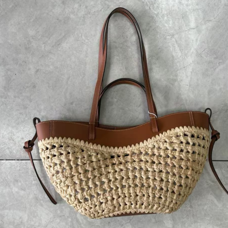 Marka Hollow Dokuma Plaj Çanta - Women'S Raffia Bags incelemesi ve fiyatı