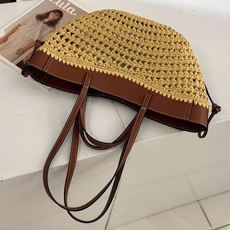 Marka Hollow Dokuma Plaj Çanta - Women'S Raffia Bags incelemesi ve fiyatı