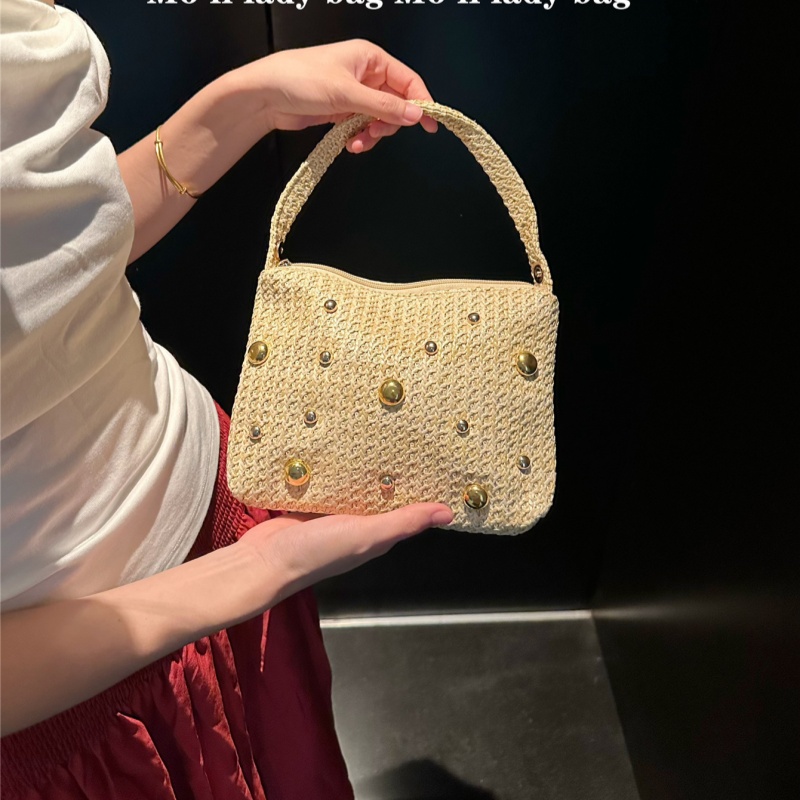 Üçgen Dokuma Hasır Çanta Manye - Women'S Raffia Bags incelemesi ve fiyatı
