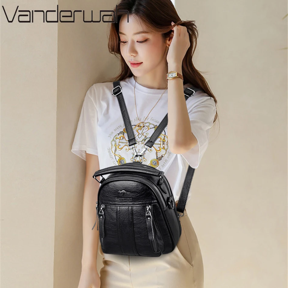 4'ü 1 Arada Deri Sırt Çantalar - Mini Backpack Women incelemesi ve fiyatı