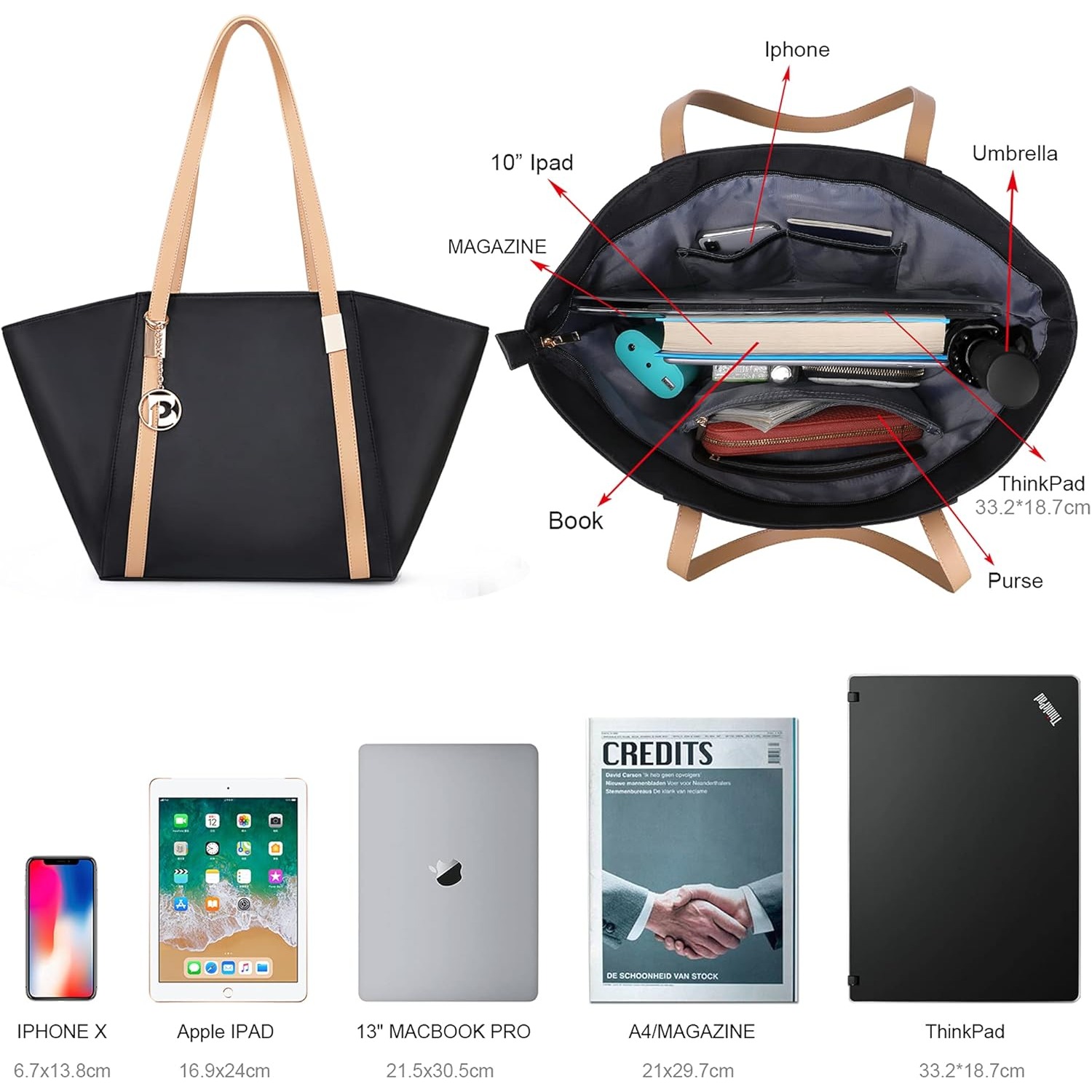 Kadın Büyük Kapasiteli Tote Ça - Women'S Best Bags For Work incelemesi ve fiyatı