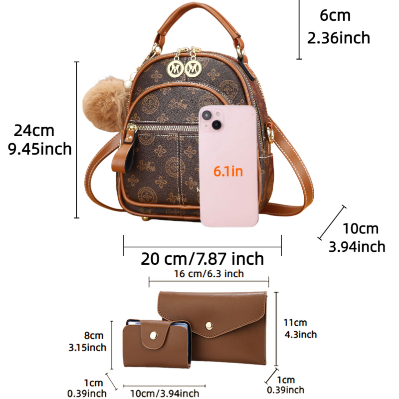 3 parçalı kadın çanta seti, ha - Mini Backpack Women incelemesi ve fiyatı