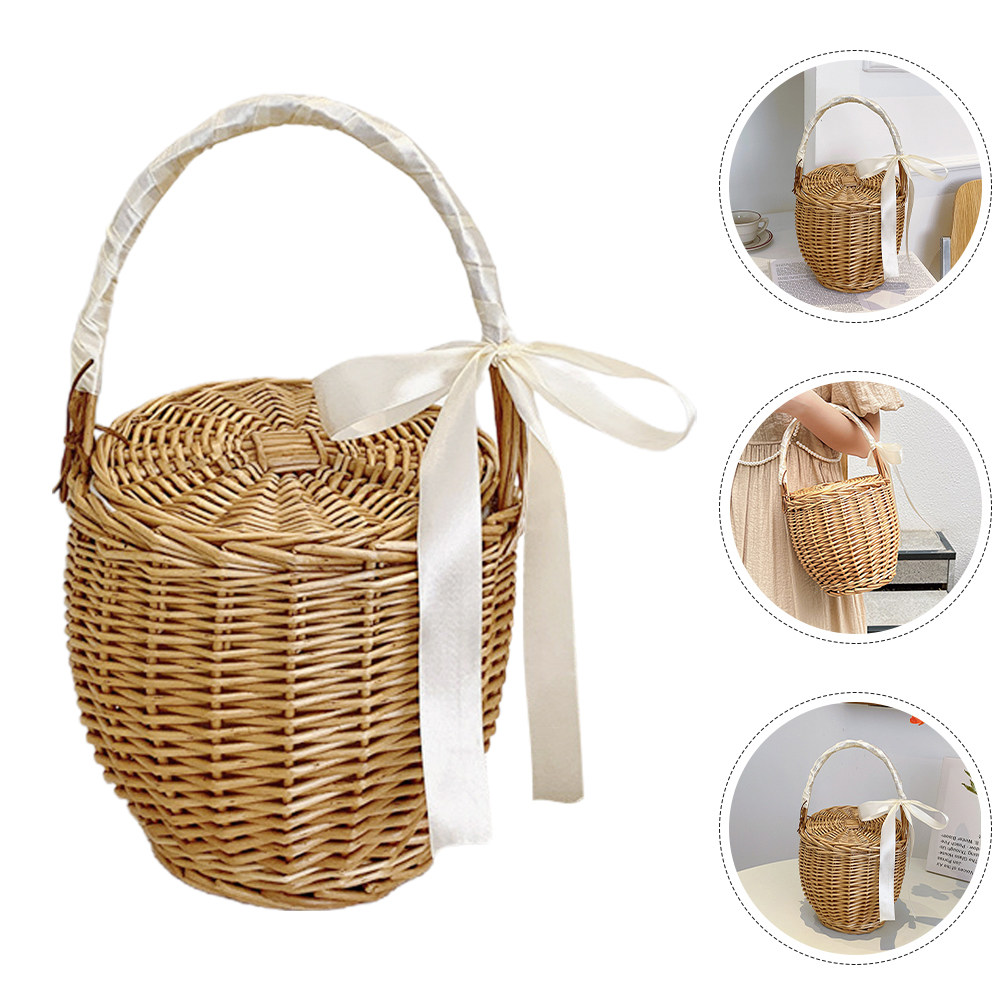 Fransız Tarzı Dokuma El Tipi P - Basket Bag Wicker incelemesi ve fiyatı