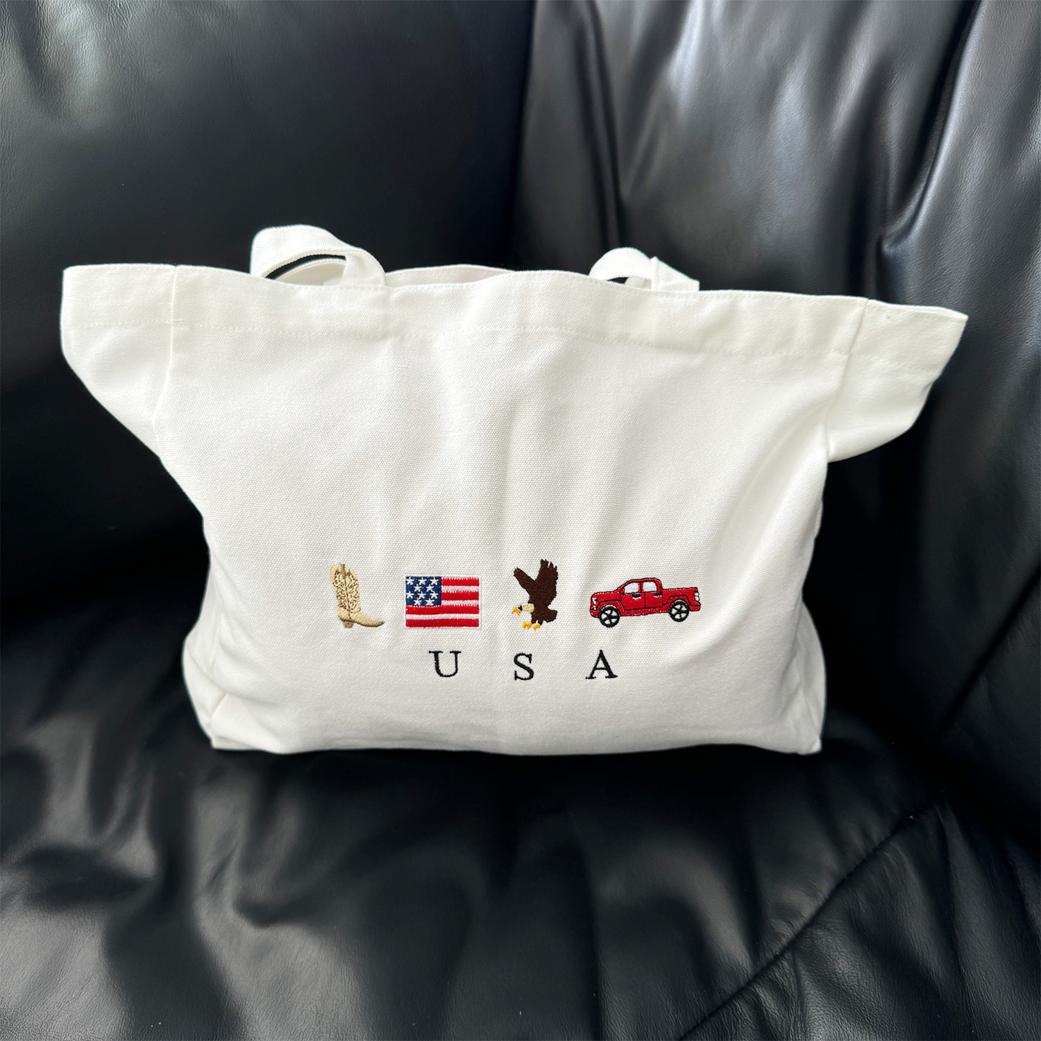 Abd simgeleri işlemeli beyaz b - Women Bags Ck incelemesi ve fiyatı