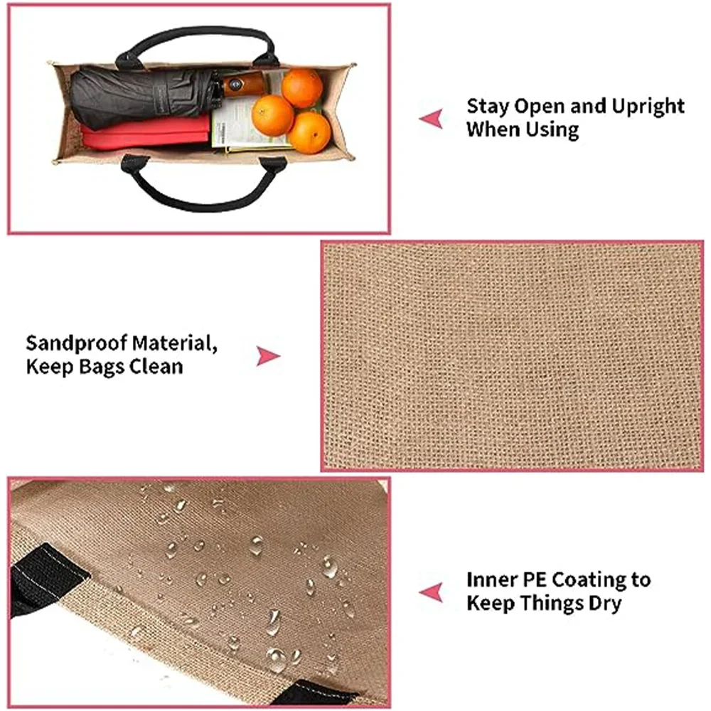 Keten Tote Alışveriş Çantası S - Women Bags Jute incelemesi ve fiyatı
