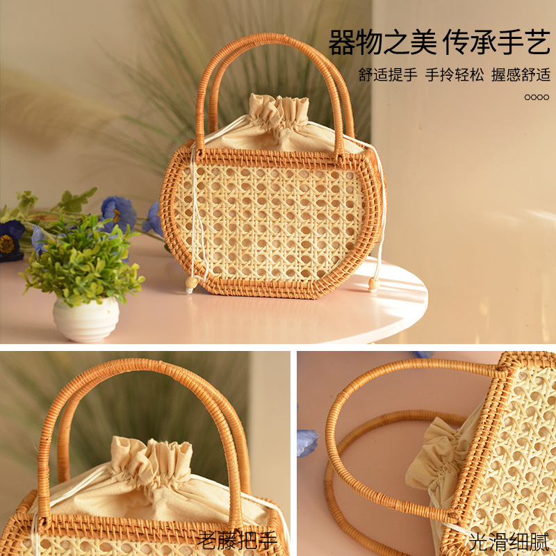 Rahat Içi Boş Rattan Sepet Çan - Basket Bag Wicker incelemesi ve fiyatı
