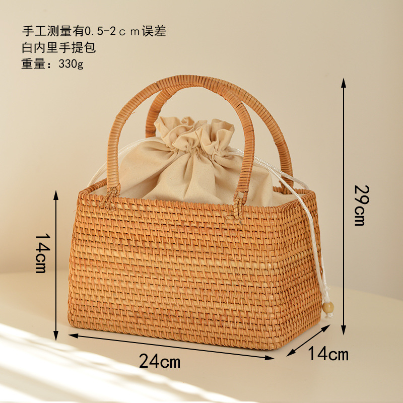 Rahat Içi Boş Rattan Sepet Çan - Basket Bag Wicker incelemesi ve fiyatı