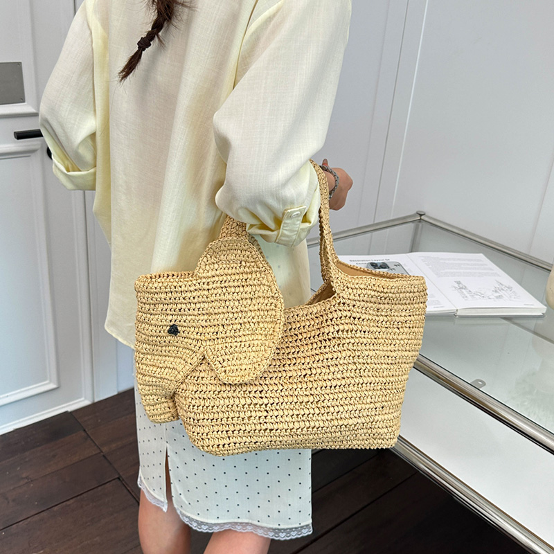 Fil Şeklinde Rafya El Dokuması - Women'S Raffia Bags incelemesi ve fiyatı