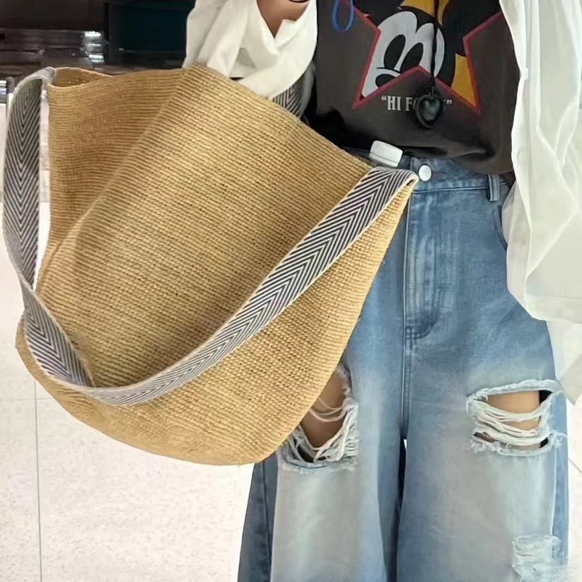 Yaz Rafya Hasır Çanta Büyük Ka - Women'S Raffia Bags incelemesi ve fiyatı