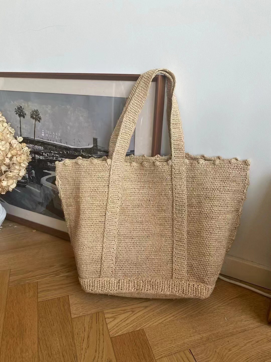 Büyük Kapasiteli Rafya Hasır Ö - Women'S Raffia Bags incelemesi ve fiyatı