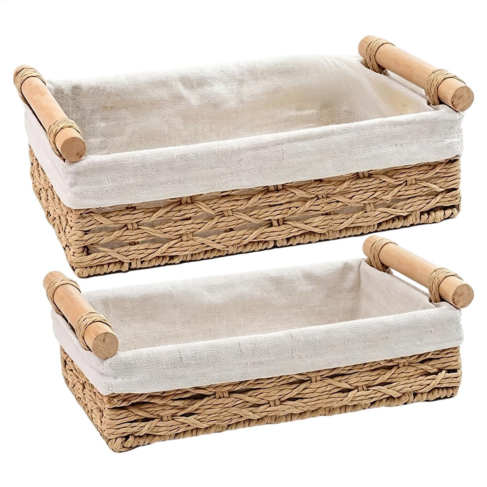 Kulplu ve Astarlı Saklama Sepe - Basket Bag Wicker incelemesi ve fiyatı