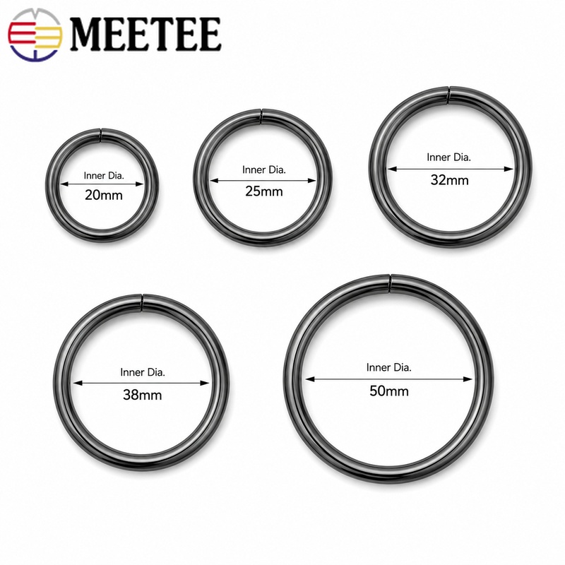 10/20 adet 20-50mm Metal O Rin - Circle Round Bag incelemesi ve fiyatı