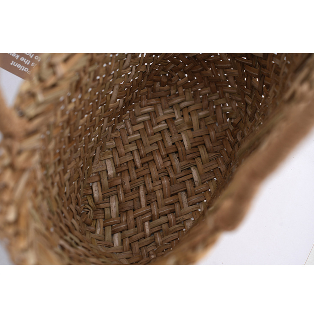 El yapımı hasır kamış örgü çan - Basket Bag Wicker incelemesi ve fiyatı